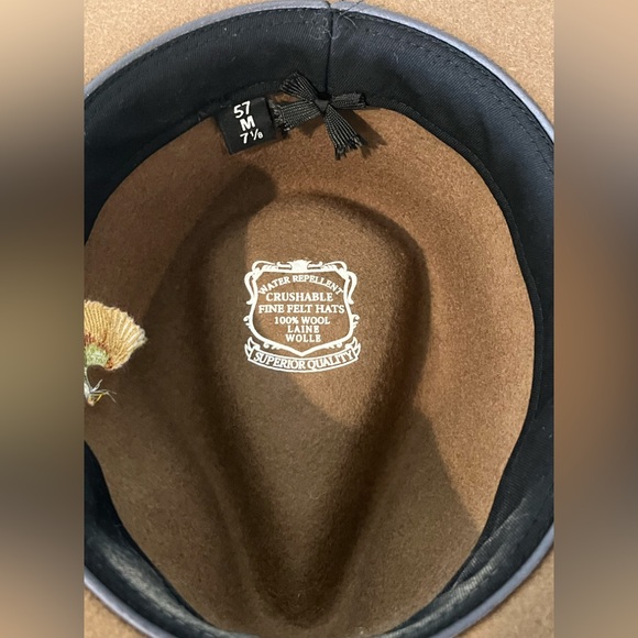 VAN PALMA Dakota Embroidered Felt Hat - Made in France - Picture 6 of 6